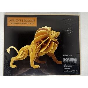 NEW‎ AFRICAS LEGENDS WOODCRAFT CONSTRUCTION KIT LION